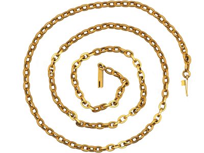 French Belle Epoch 18ct Gold Chain