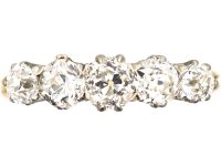 Edwardian 18ct Gold, Five Stone Diamond Ring