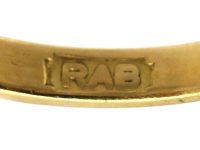 18ct Gold, Sapphire & Diamond Three Stone Ring