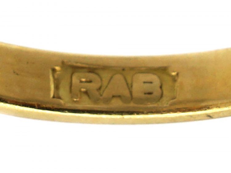 18ct Gold, Sapphire & Diamond Three Stone Ring
