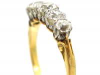 Edwardian 18ct Gold, Five Stone Diamond Ring