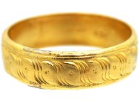 22ct Gold Wedding Ring with Celtic Motif