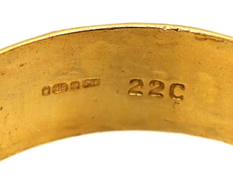 22ct Gold Wedding Ring with Celtic Motif