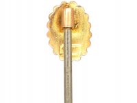 Edwardian 9ct Gold Tie Pin set with a Natural Split Pearl