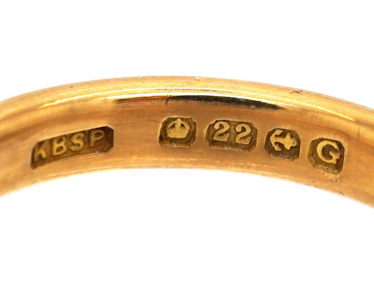 22ct Gold Wedding Ring Assayed in 1931
