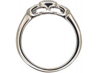 18ct White Gold, Three Stone Baguette Diamond Ring