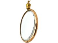 Edwardian 9ct Gold, Oval Glazed Locket