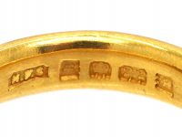 22ct Gold Wide Wedding Ring Assayed in 1925