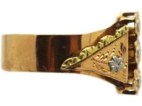 French Belle Epoch 18ct Gold, Three Colour Gold Flower Ring