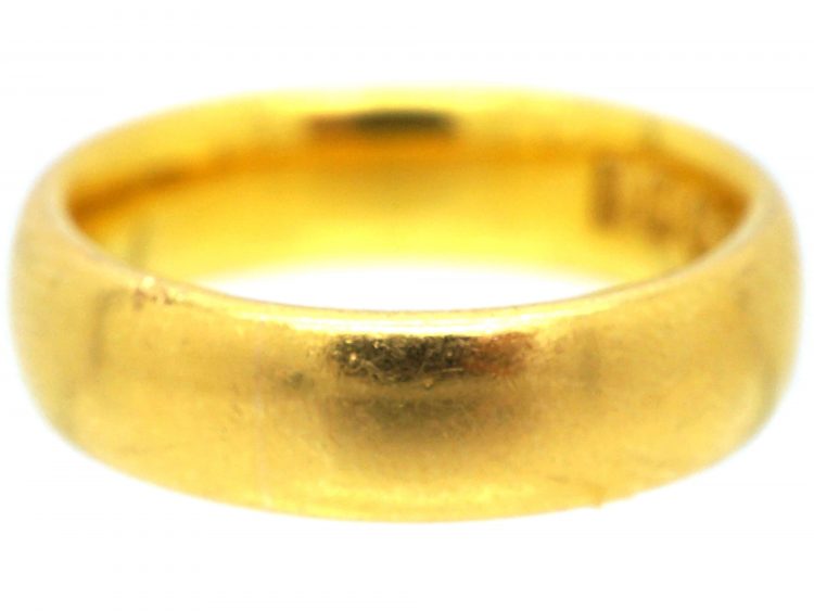 22ct Gold Wedding Ring Assayed in 1918