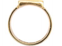Edwardian 18ct Gold Shield Shape Signet Ring