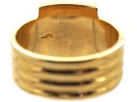 Edwardian 18ct Gold Shield Shape Signet Ring