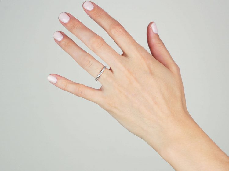 Art Deco 18ct Gold & Platinum, Half Eternity Ring