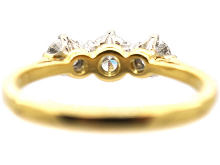 18ct Gold, Three Stone Diamond Ring