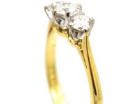 18ct Gold, Three Stone Diamond Ring