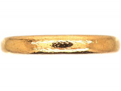 22ct Gold Wedding Band Assayed in 1941