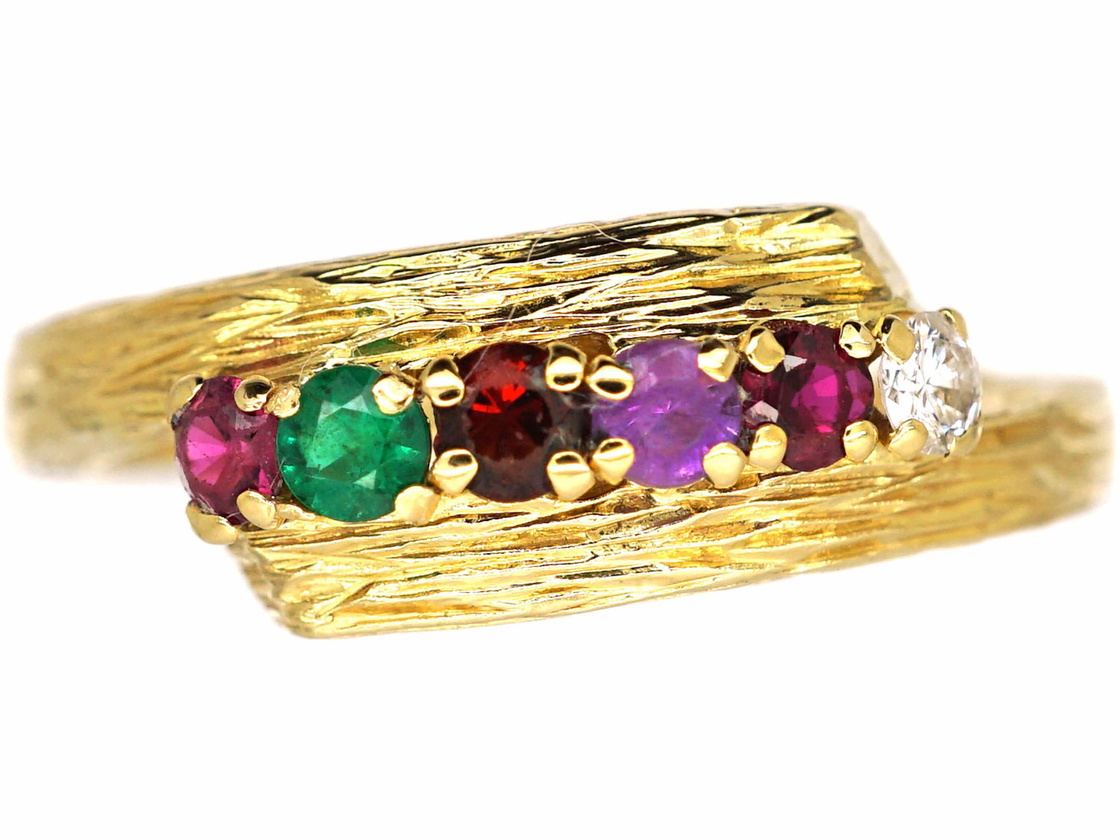 18ct Gold, Ring set with Gemstones That Spell Regard