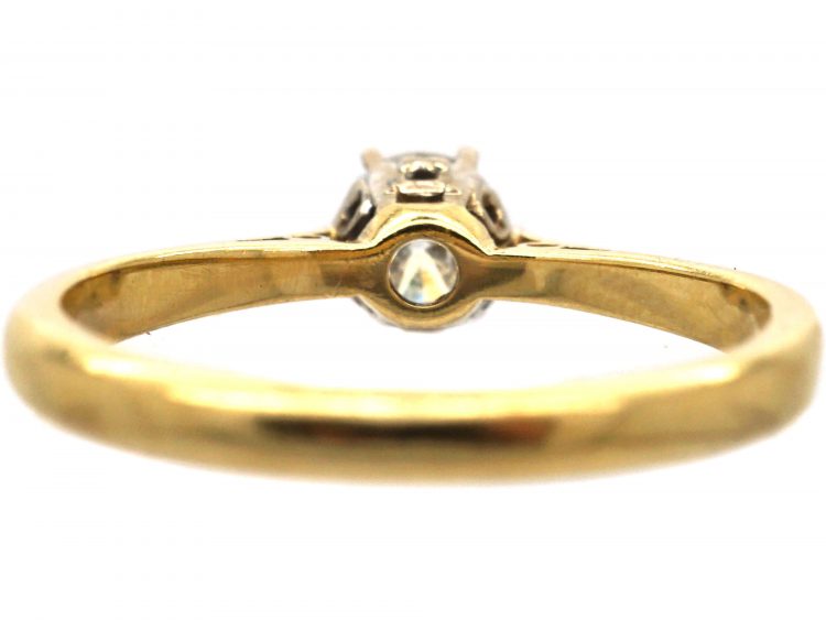 18ct Gold, Diamond Solitaire Ring