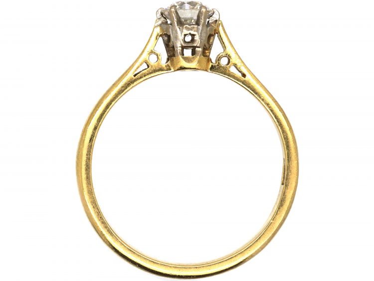 18ct Gold, Diamond Solitaire Ring