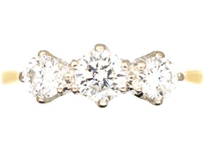18ct Gold, Three Stone Diamond Ring