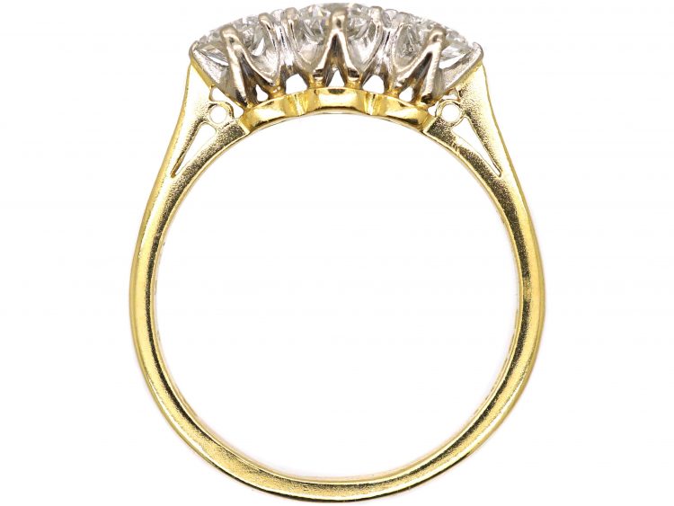 18ct Gold, Three Stone Diamond Ring