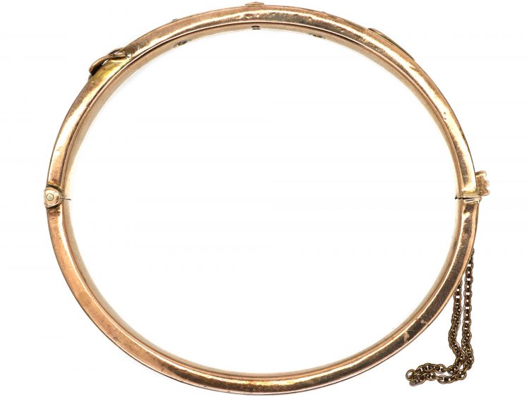 9ct Gold Buckle Bangle