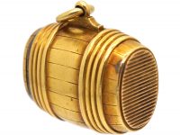 Victorian 18ct Gold Vesta Case Pendant with Bloodstone Base