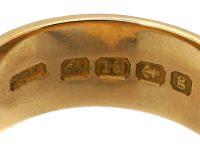 Edwardian 18ct Gold Shield Shape Signet Ring