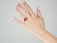 Edwardian 15ct Gold Carnelian Ring with Intaglio of Hellenistic Attic Helmeted Warrior