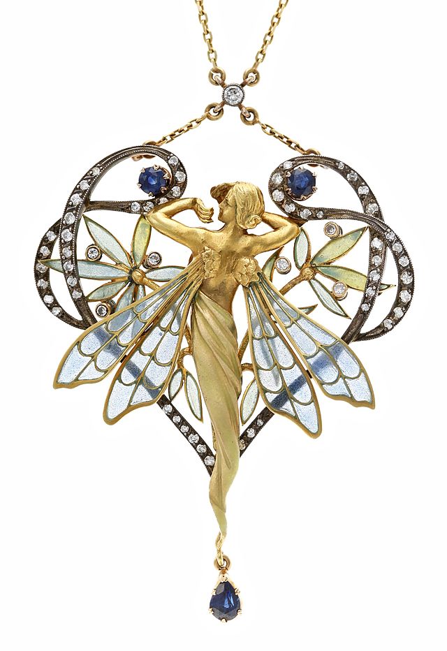 Plique-à-jour antique jewellery