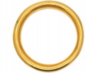 22ct Gold Wide Wedding Ring Assayed in 1929 by Charles Green & Sons