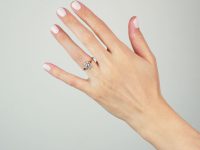 Art Deco 18ct Gold & Platinum, Diamond Square Cluster Ring