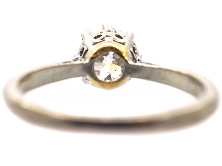 18ct White Gold & Platinum, Diamond Solitaire Ring