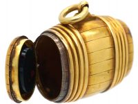 Victorian 18ct Gold Vesta Case Pendant with Bloodstone Base