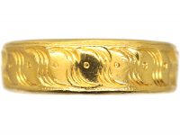 22ct Gold Wedding Ring with Celtic Motif