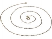 Edwardian Platinum Fine Trace Link Chain