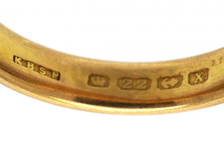 22ct Gold Wedding Ring Assayed in 1922