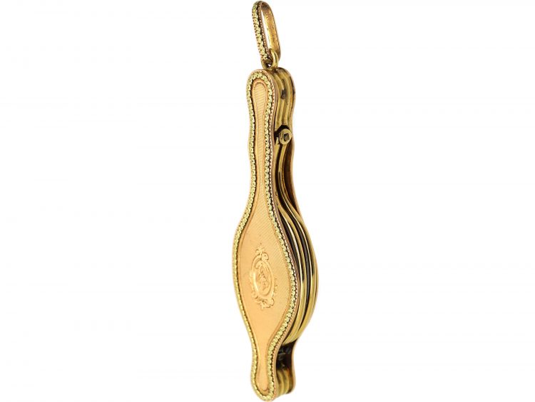 19th Century French 18ct Two Colour Gold Lorgnettes