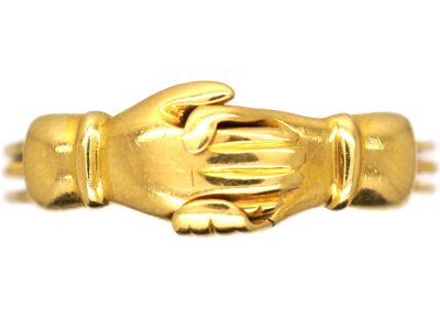 Victorian 18ct Gold Fede Ring