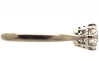 18ct White Gold & Platinum, Diamond Solitaire Ring