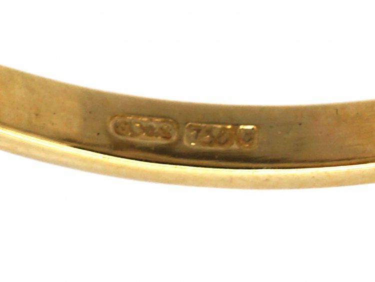 Edwardian 18ct Gold and Platinum Diamond Three Stone Ring