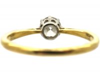 Art Deco 18ct, Platinum and Diamond Solitaire Ring
