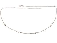 18ct White Gold & Diamond Chain