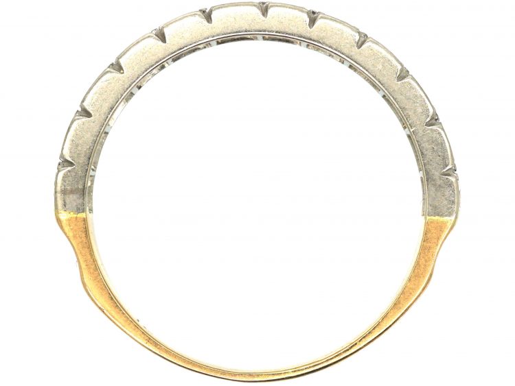 18ct Gold Half Eternity Ring set with Diamonds
