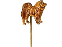 Silver & Enamel Tie Pin of a Chow Chow by Kenart