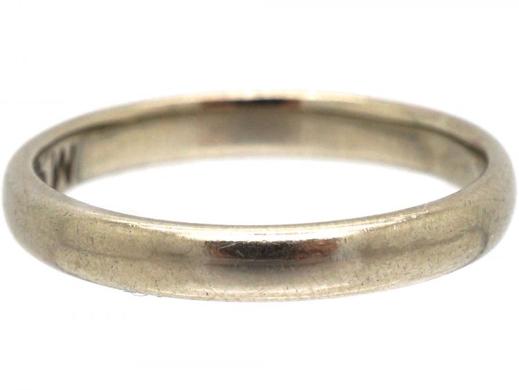 18ct White Gold Wedding Ring By Charles Green & Sons