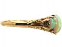 Edwardian 18ct gold and Five Stone Precious Opal Ring