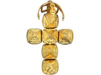 9ct Gold Masonic Ball Pendant