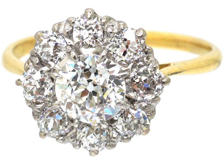 Early 20th Century 18ct Gold, Diamond Cluster Ring