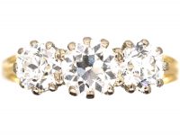 Edwardian 18ct Gold Three Stone Diamond Ring